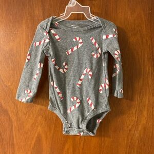 Carters Candy Cane Onesie